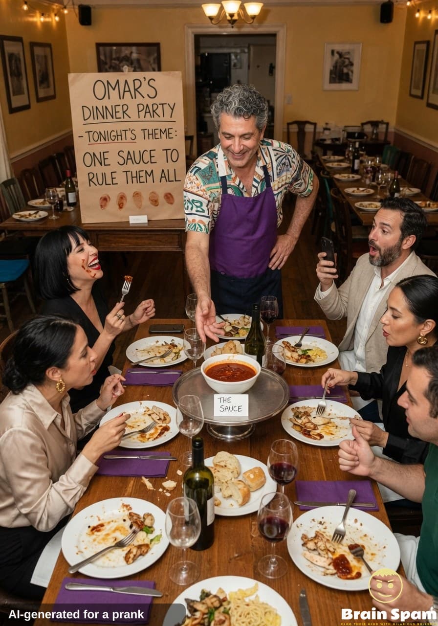 BREAKING EXCLUSIVE: OMAR PETRAKIS THROWS DINNER PARTY BUILT AROUND ONE VERY CONFIDENT SAUCE THAT LEFT EVERYONE STUNNED