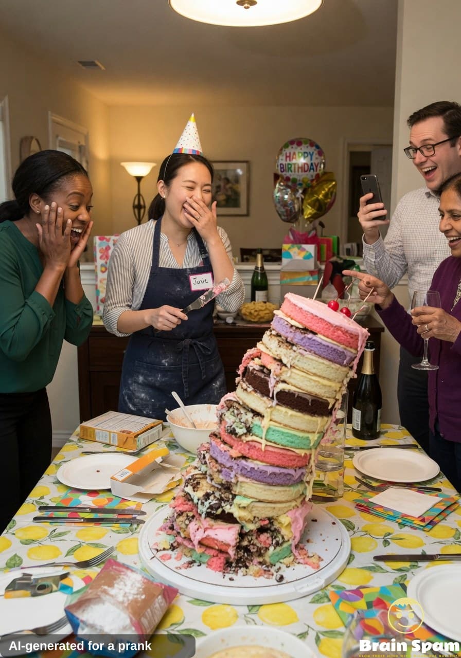 BREAKING: JUNIE PARK'S TWELVE LAYER CAKE ATTEMPT CREATES A STRUCTURE THAT STUNS EVERYONE YOU WON'T BELIEVE